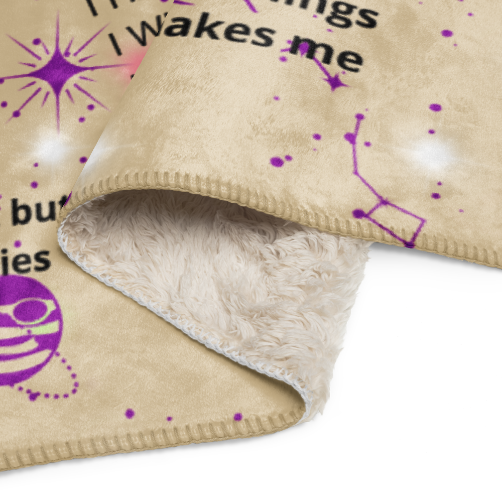 Sherpa blanket - with affirmations