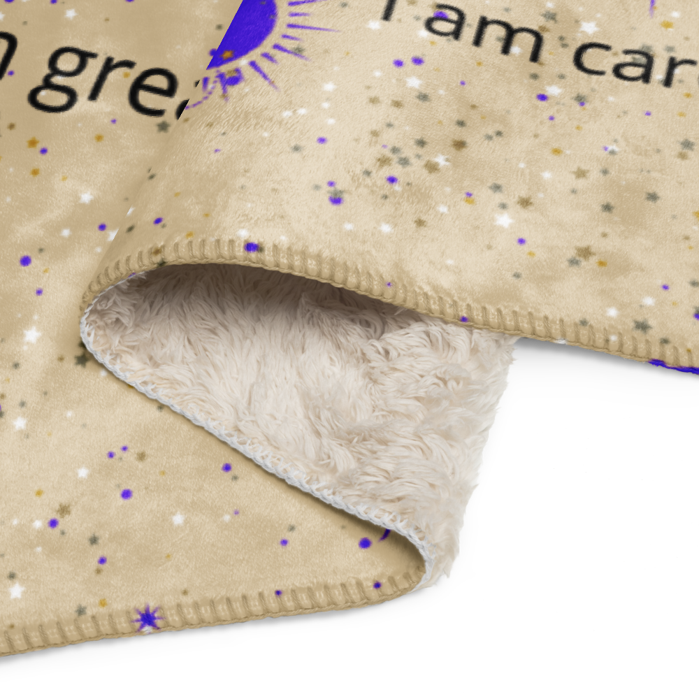 Sherpa blanket - with I AM affirmations