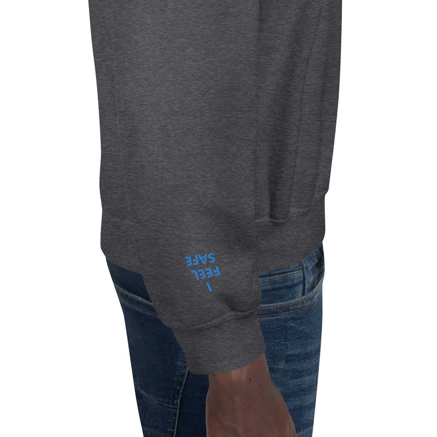 Unisex Sweatshirt - with affirmations on the wrists.