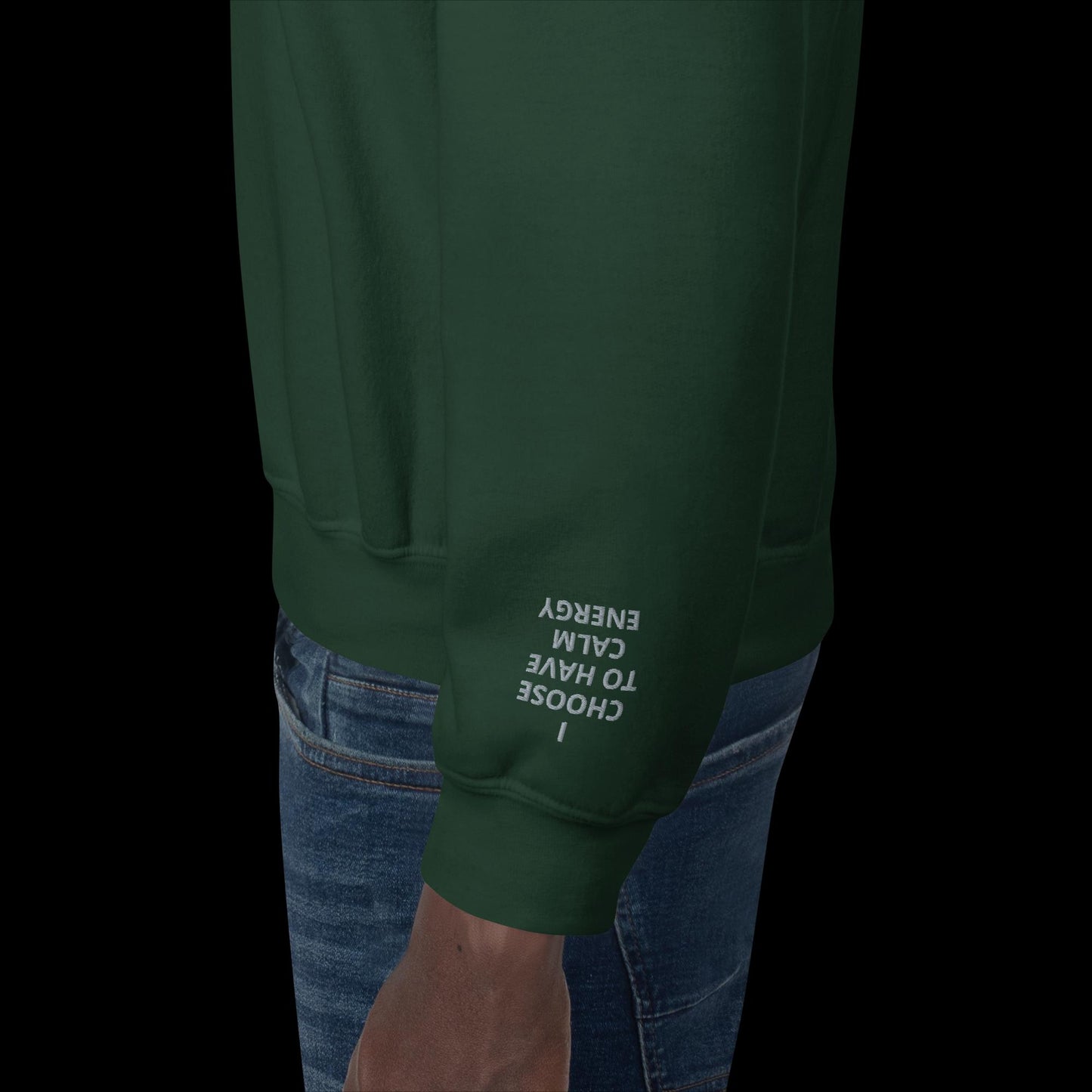 Unisex Sweatshirt - with affirmations on the wrists.