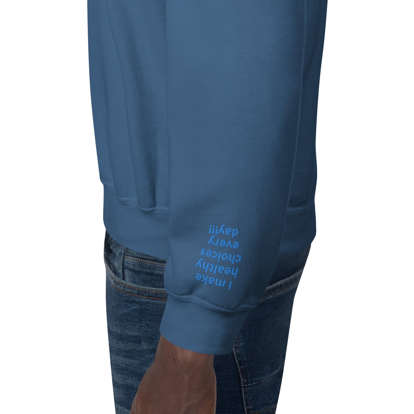 Unisex Sweatshirt - with affirmations on the wrists.