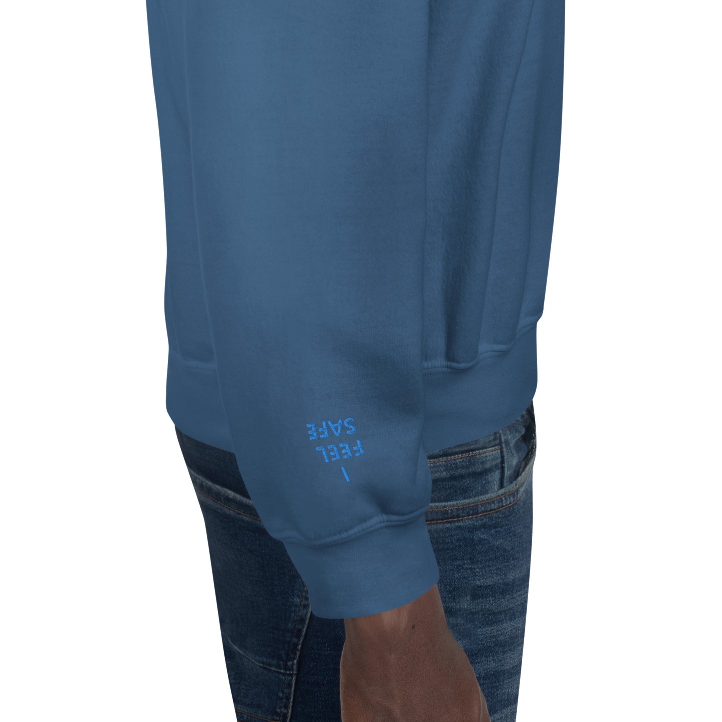Unisex Sweatshirt - with affirmations on the wrists.