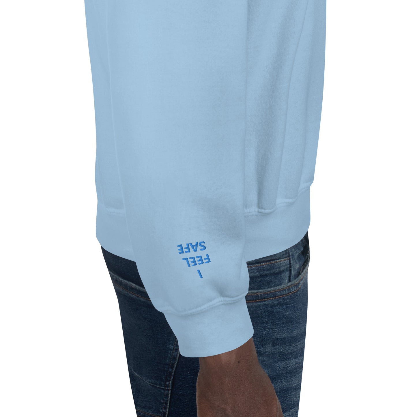 Unisex Sweatshirt - with affirmations on the wrists.