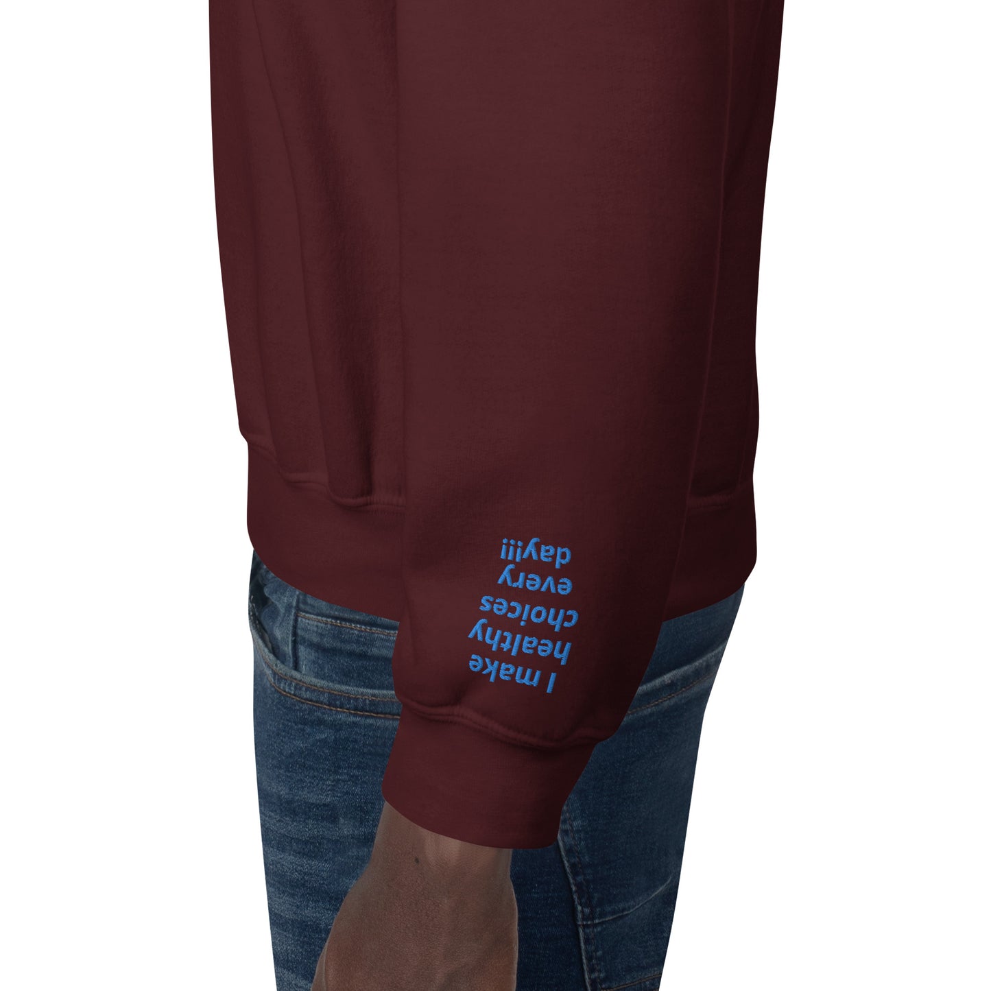 Unisex Sweatshirt - with affirmations on the wrists.