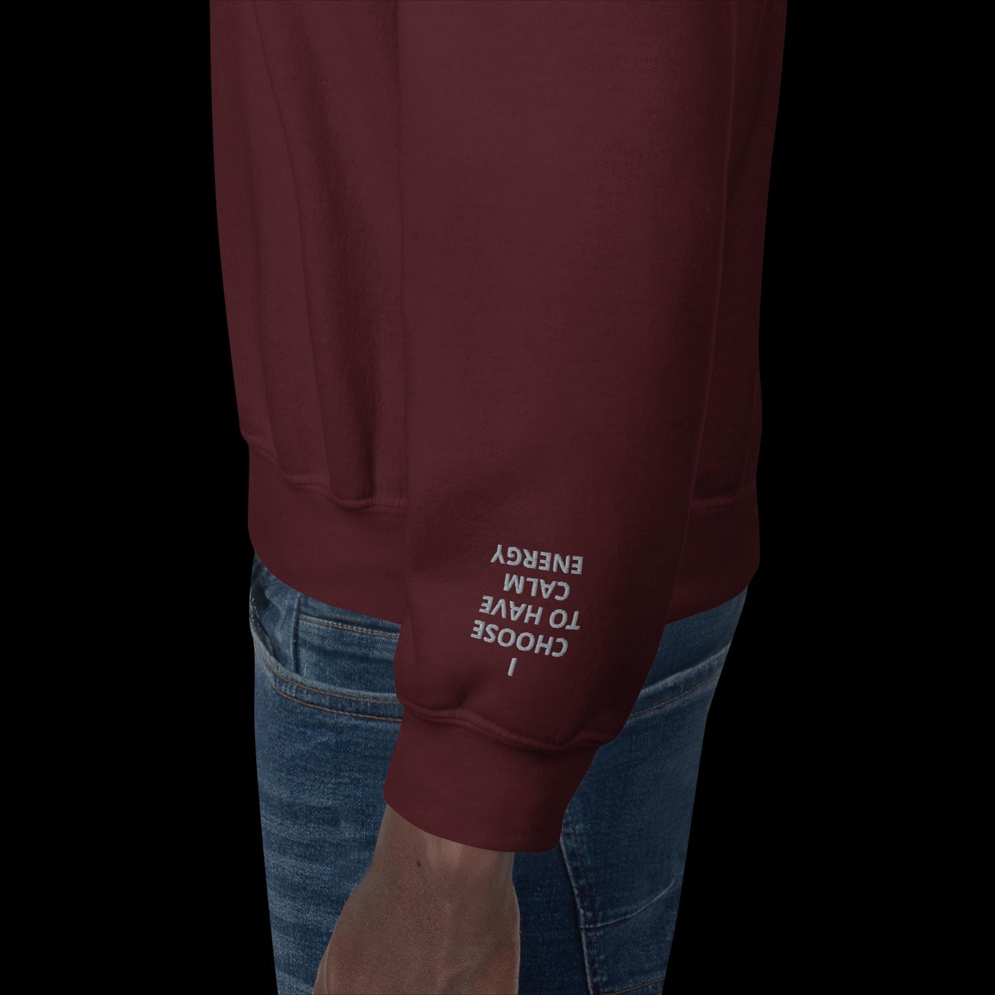 Unisex Sweatshirt - with affirmations on the wrists.