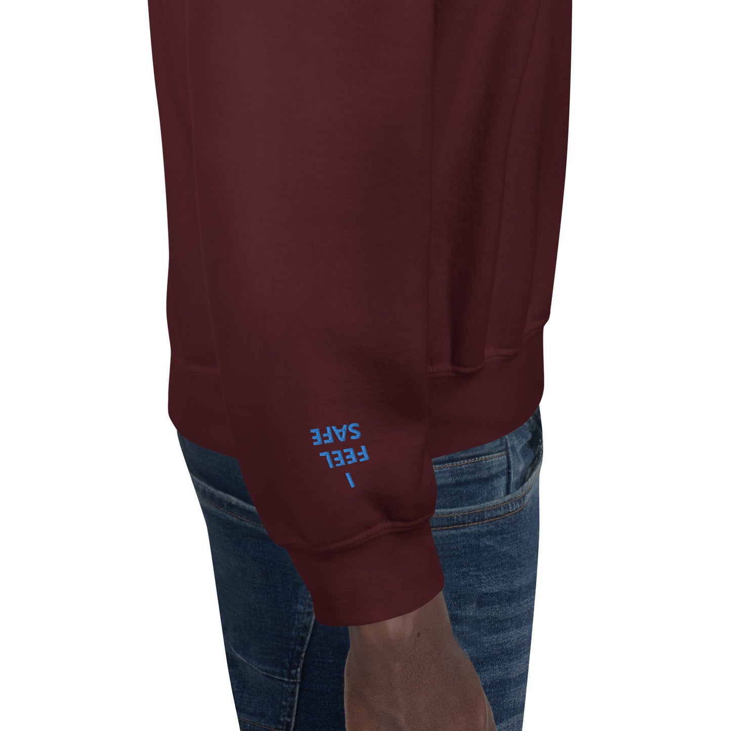 Unisex Sweatshirt - with affirmations on the wrists.