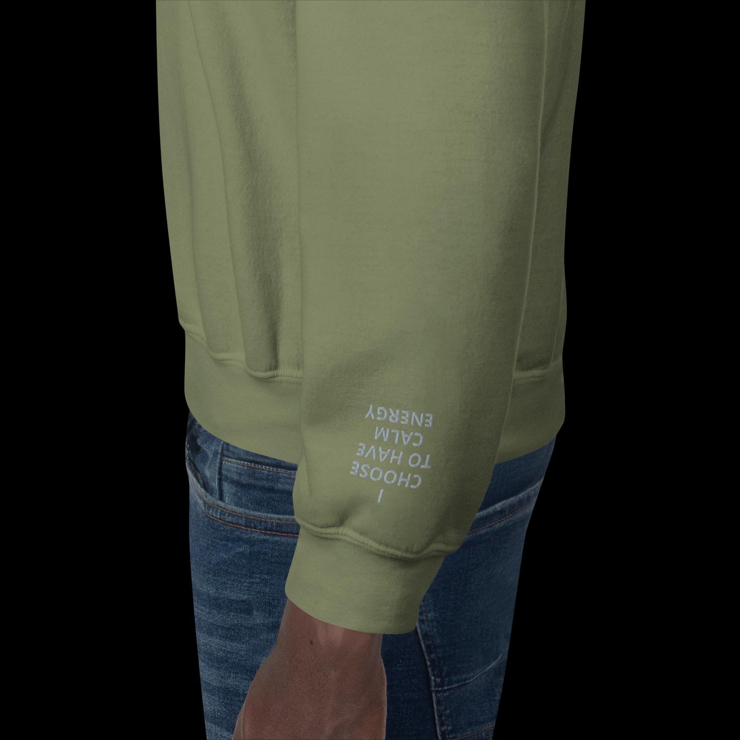 Unisex Sweatshirt - with affirmations on the wrists.