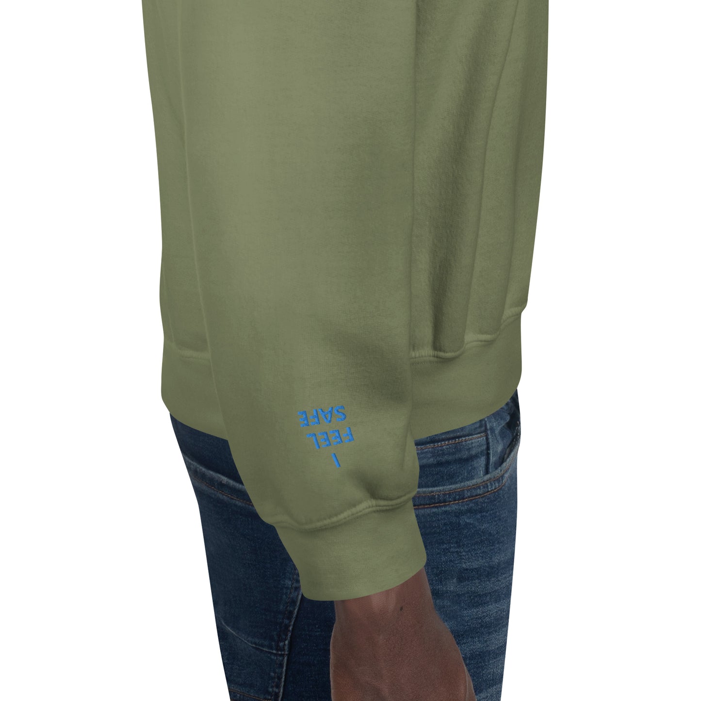 Unisex Sweatshirt - with affirmations on the wrists.