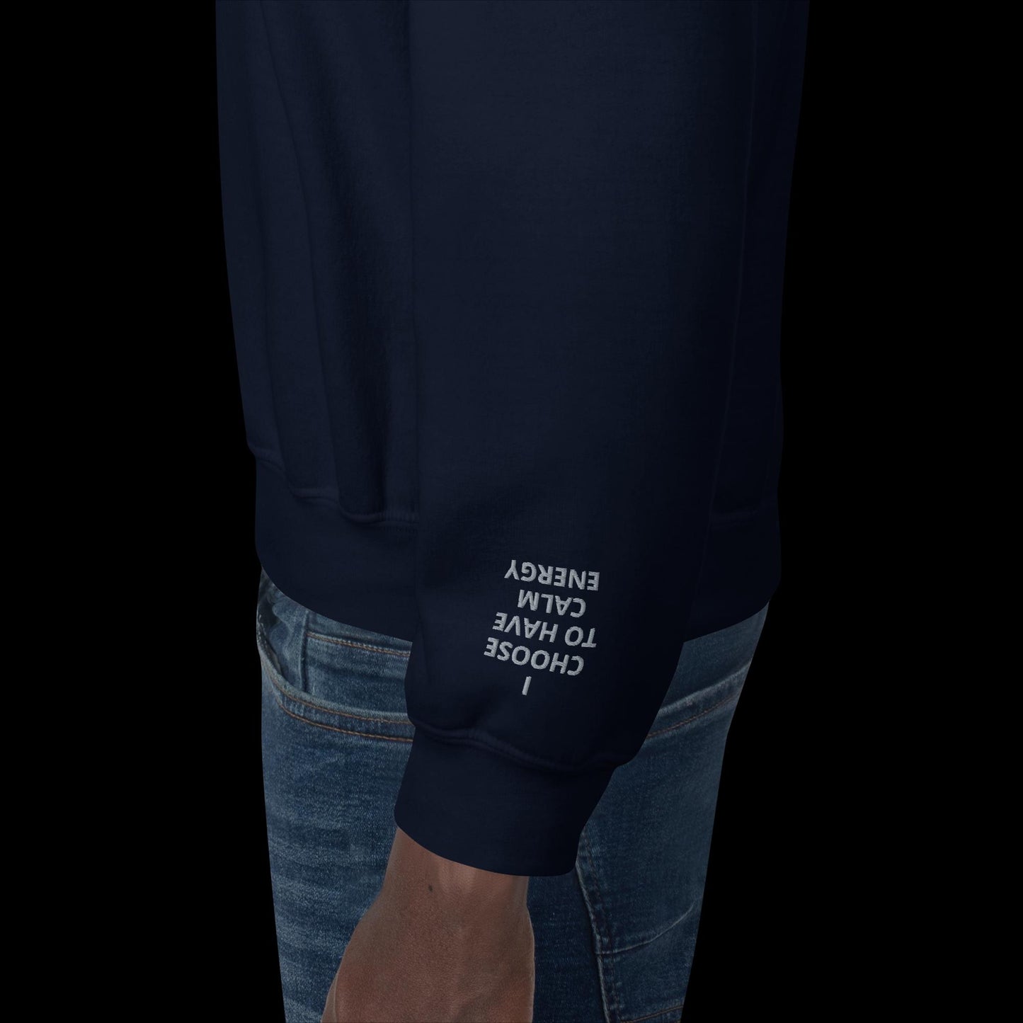Unisex Sweatshirt - with affirmations on the wrists.