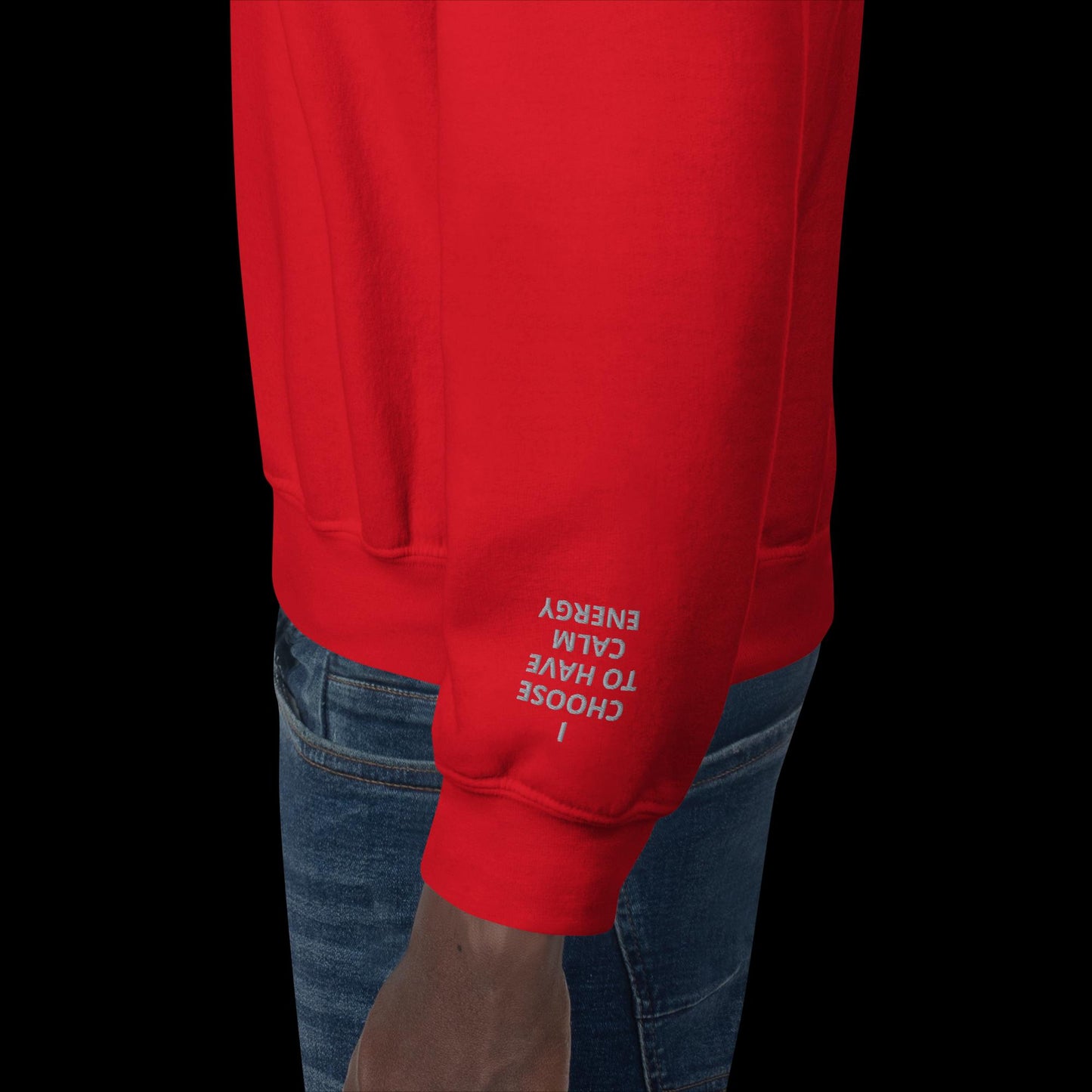 Unisex Sweatshirt - with affirmations on the wrists.