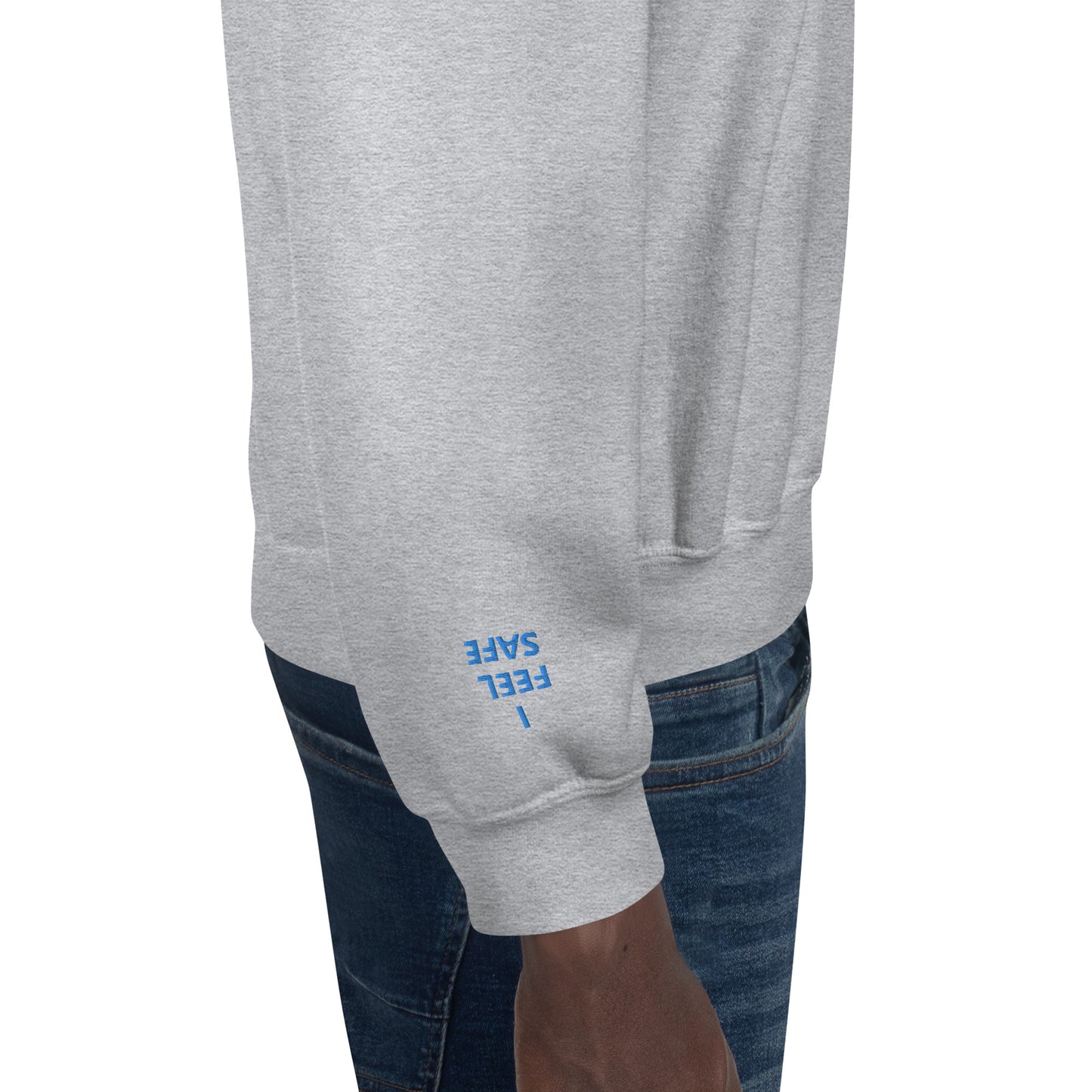 Unisex Sweatshirt - with affirmations on the wrists.