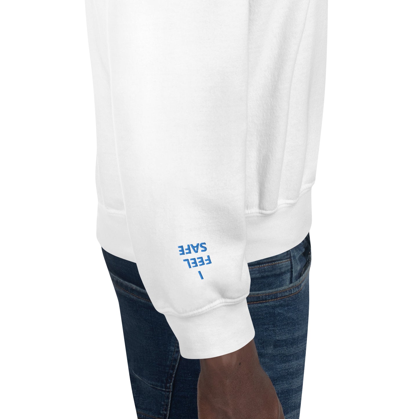 Unisex Sweatshirt - with affirmations on the wrists.