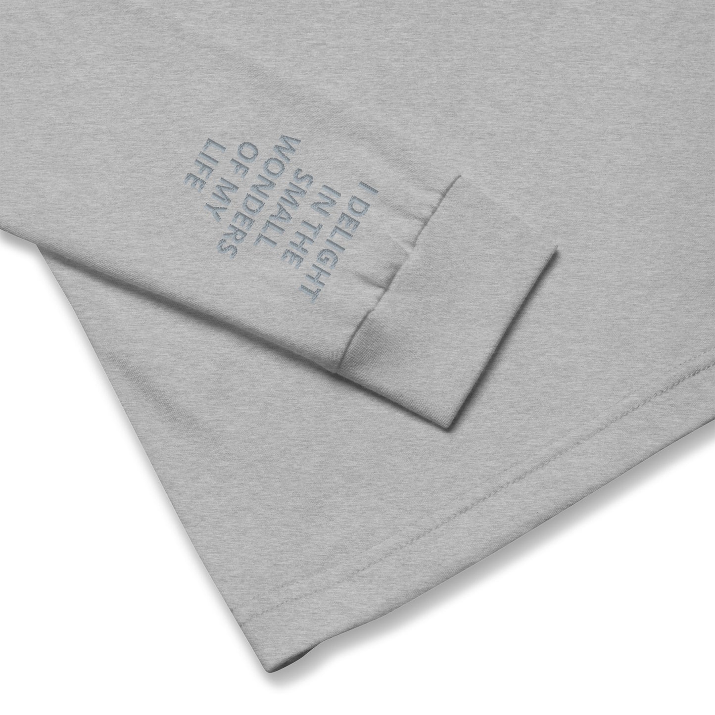 Unisex Long Sleeve Tee - with affirmations on the wrists.
