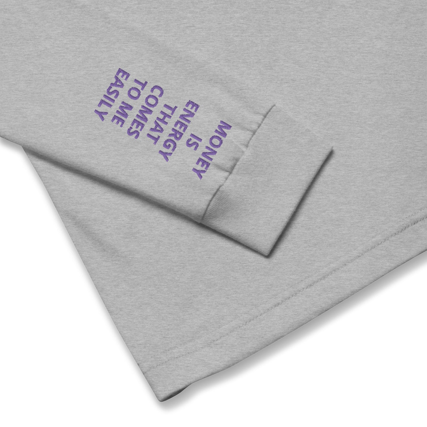 Unisex Long Sleeve Tee - with affirmations on the wrists.