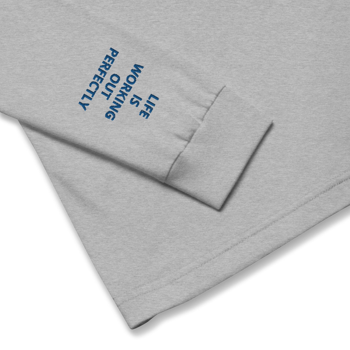 Unisex Long Sleeve Tee - with affirmations on the wrists.