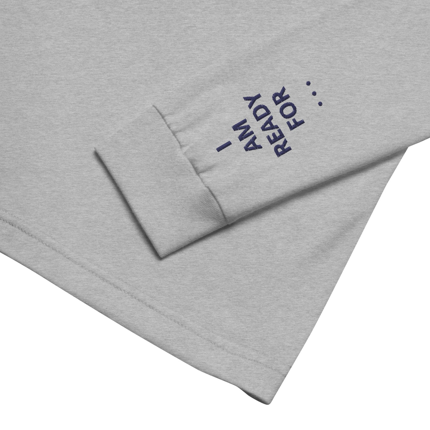 Unisex Long Sleeve Tee - with affirmations on the wrists.