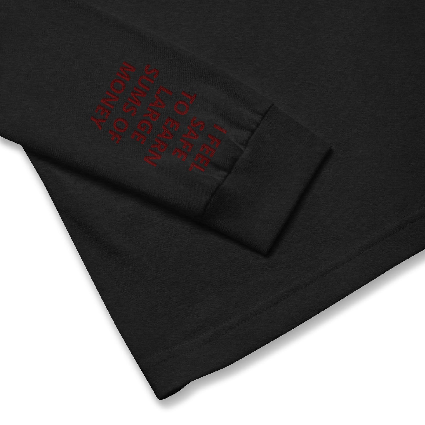 Unisex Long Sleeve Tee - with affirmations on the wrists.