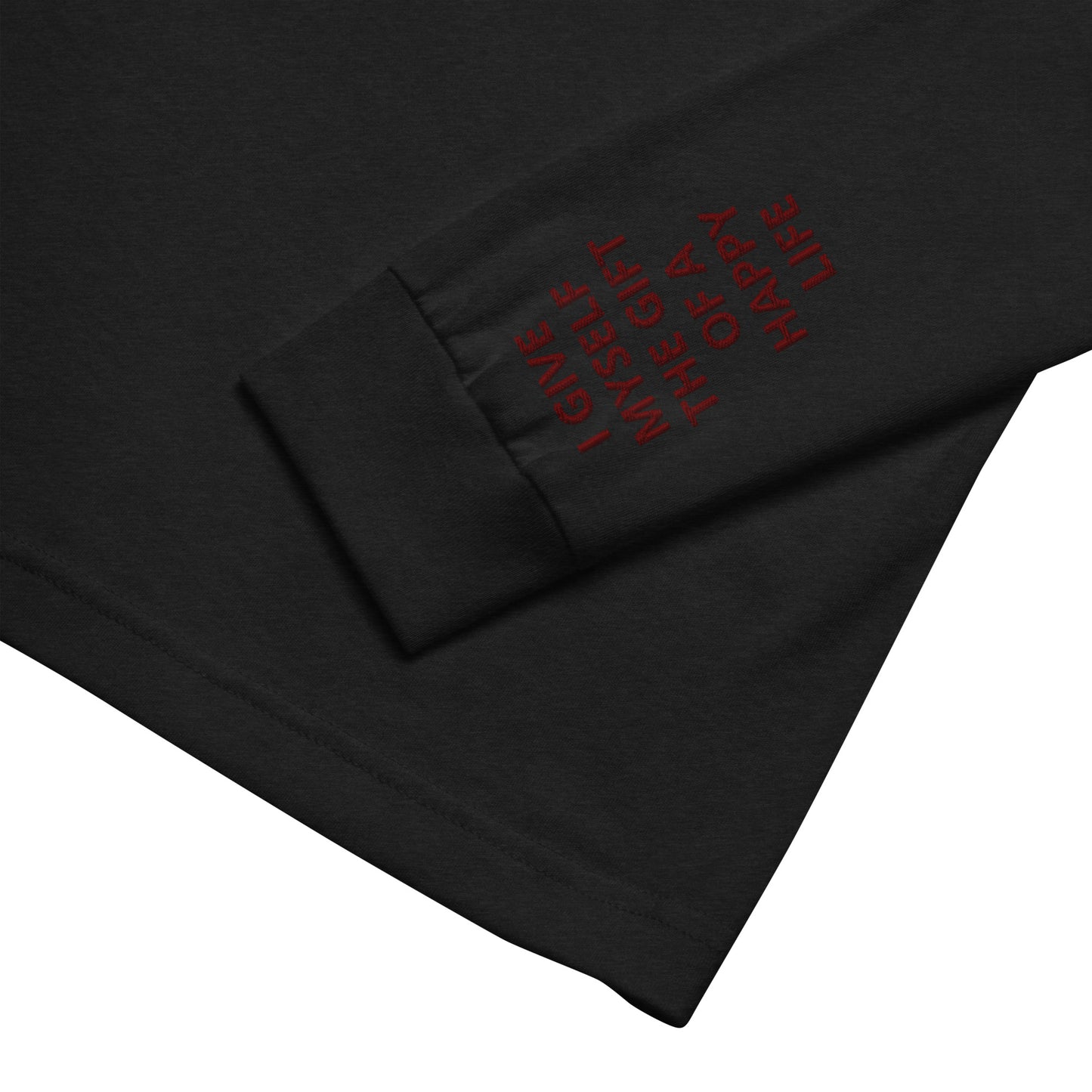 Unisex Long Sleeve Tee - with affirmations on the wrists.