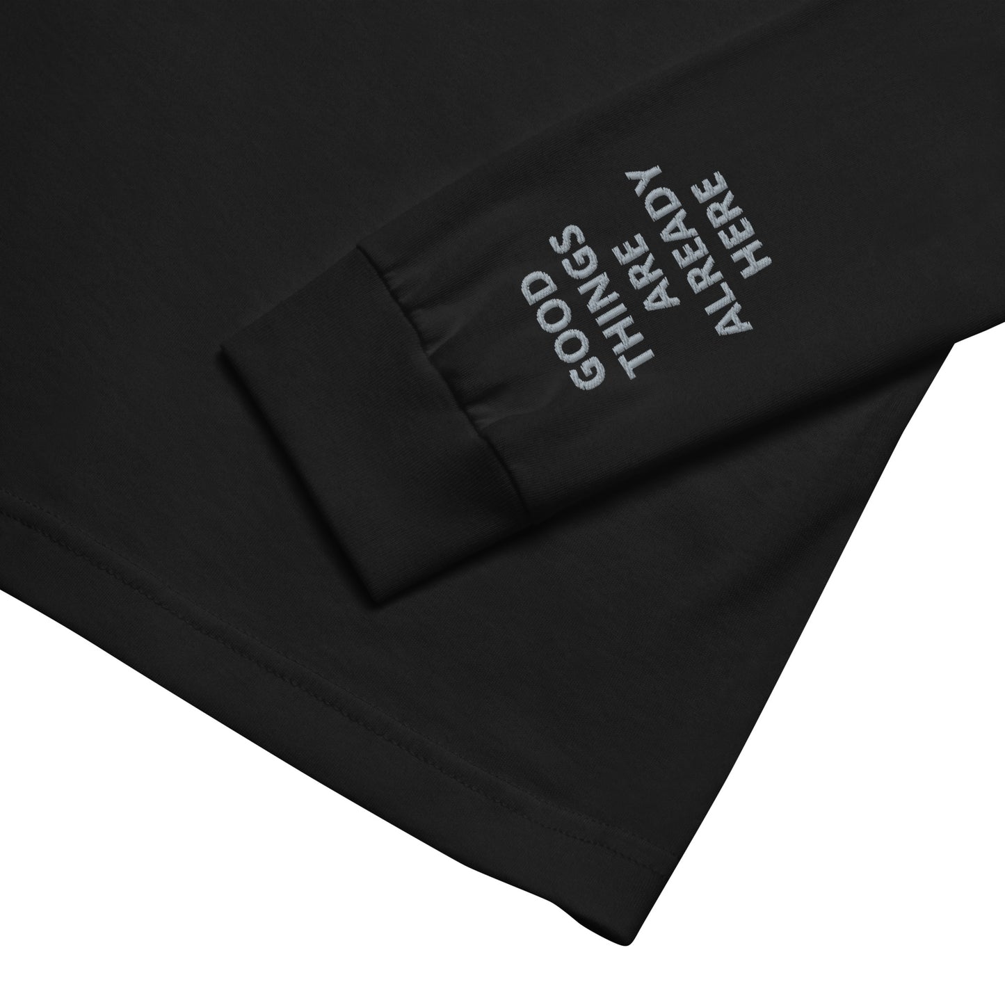 Unisex Long Sleeve Tee - with affirmations on the wrists.