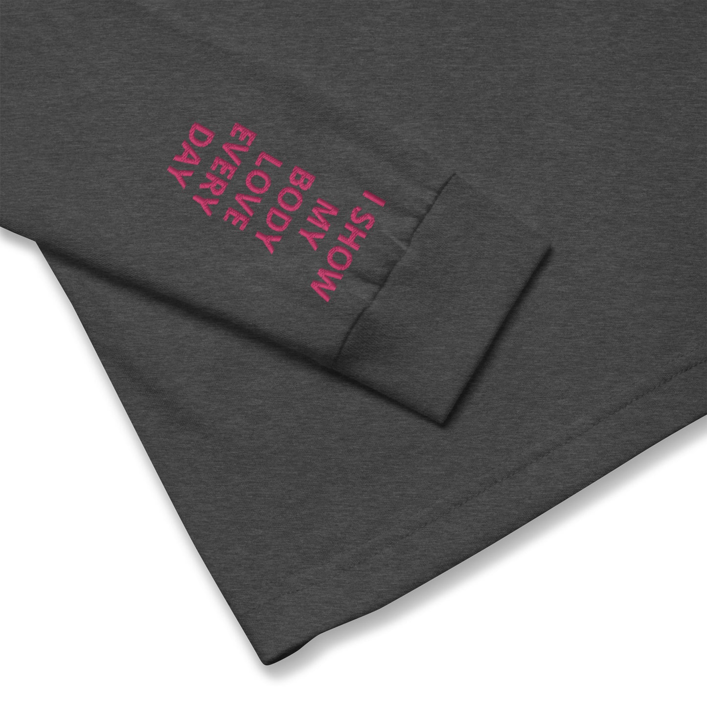 Unisex Long Sleeve Tee - with affirmations on the wrists.