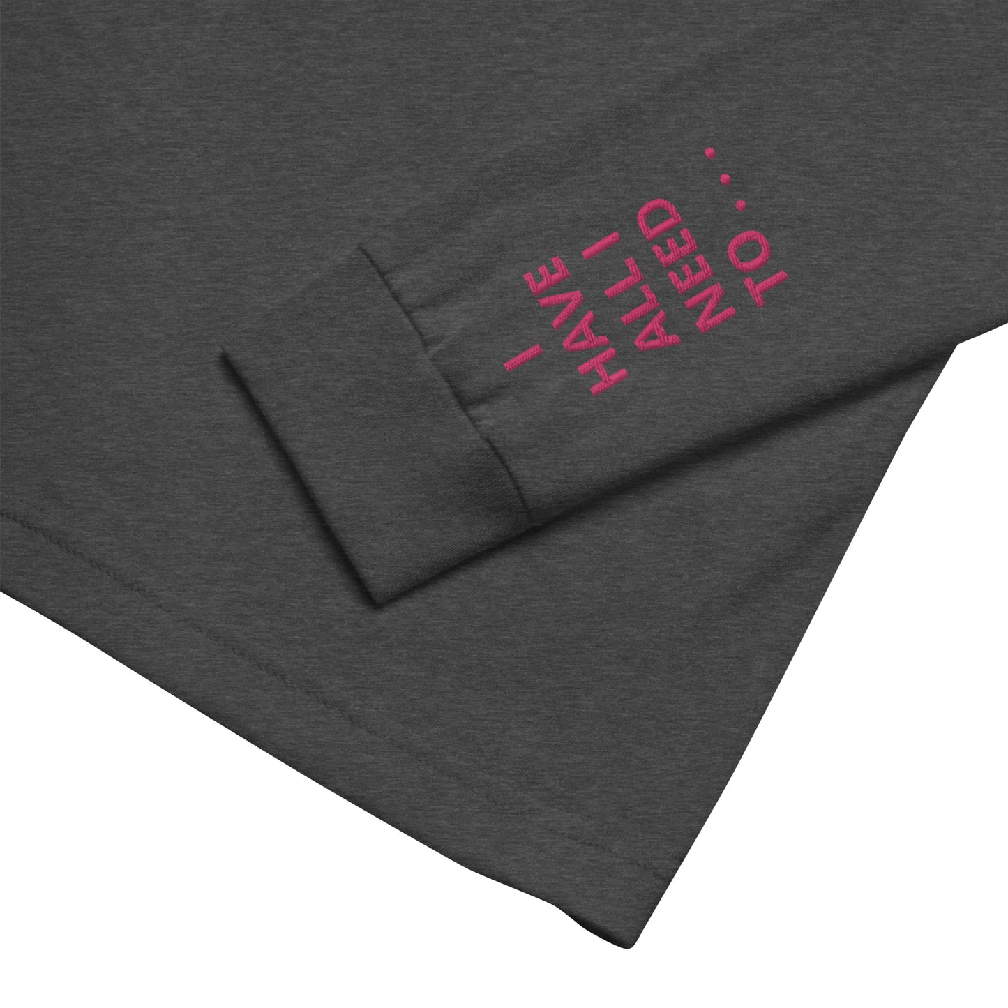 Unisex Long Sleeve Tee - with affirmations on the wrists.