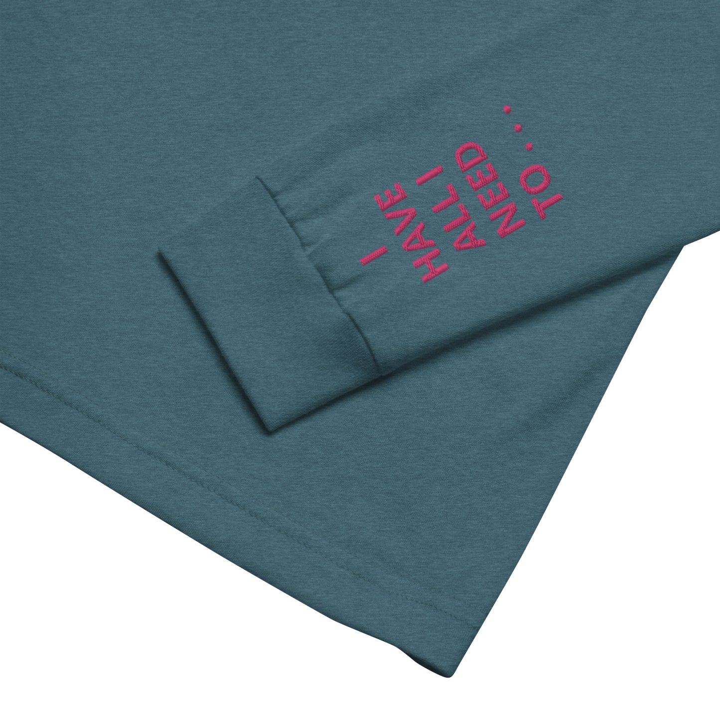 Unisex Long Sleeve Tee - with affirmations on the wrists.