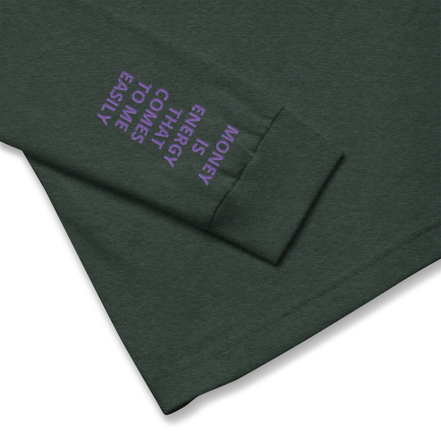 Unisex Long Sleeve Tee - with affirmations on the wrists.