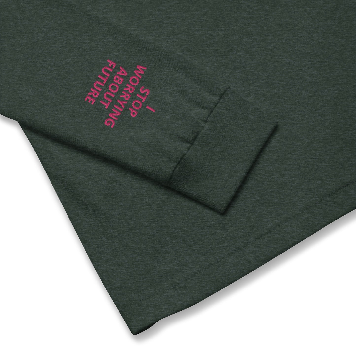 Unisex Long Sleeve Tee - with affirmations on the wrists.