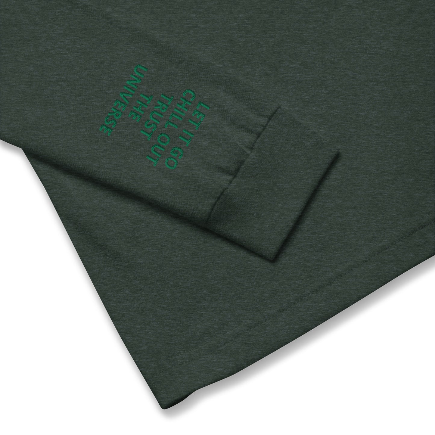Unisex Long Sleeve Tee - with affirmations on the wrists.