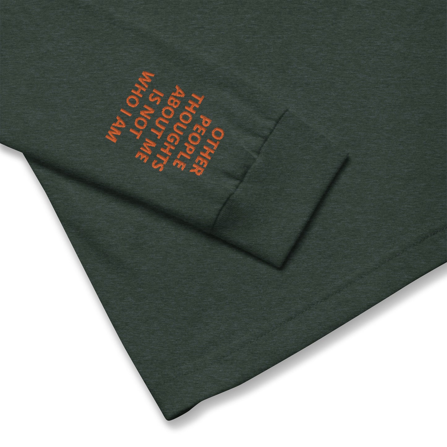 Unisex Long Sleeve Tee - with affirmations on the wrists.