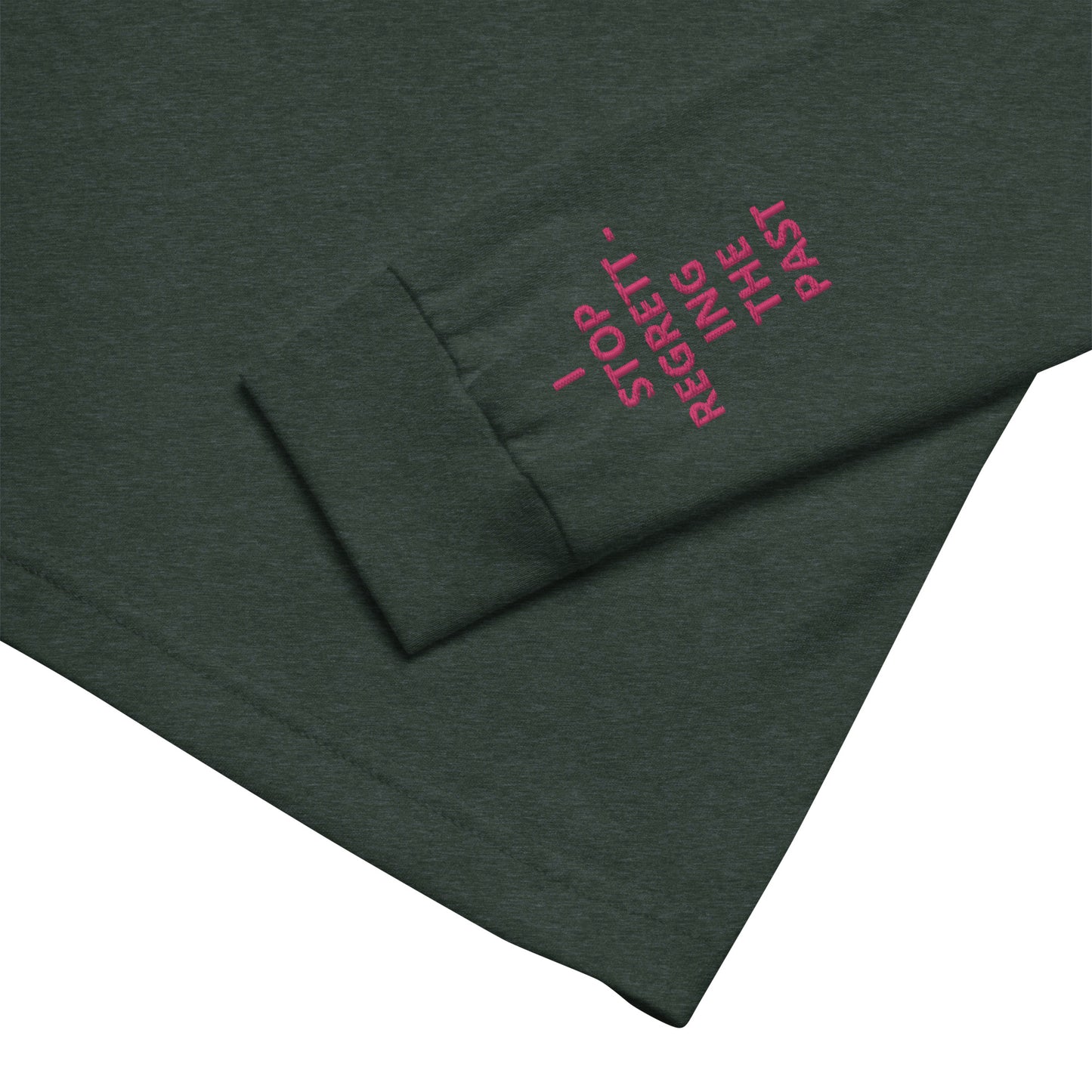 Unisex Long Sleeve Tee - with affirmations on the wrists.