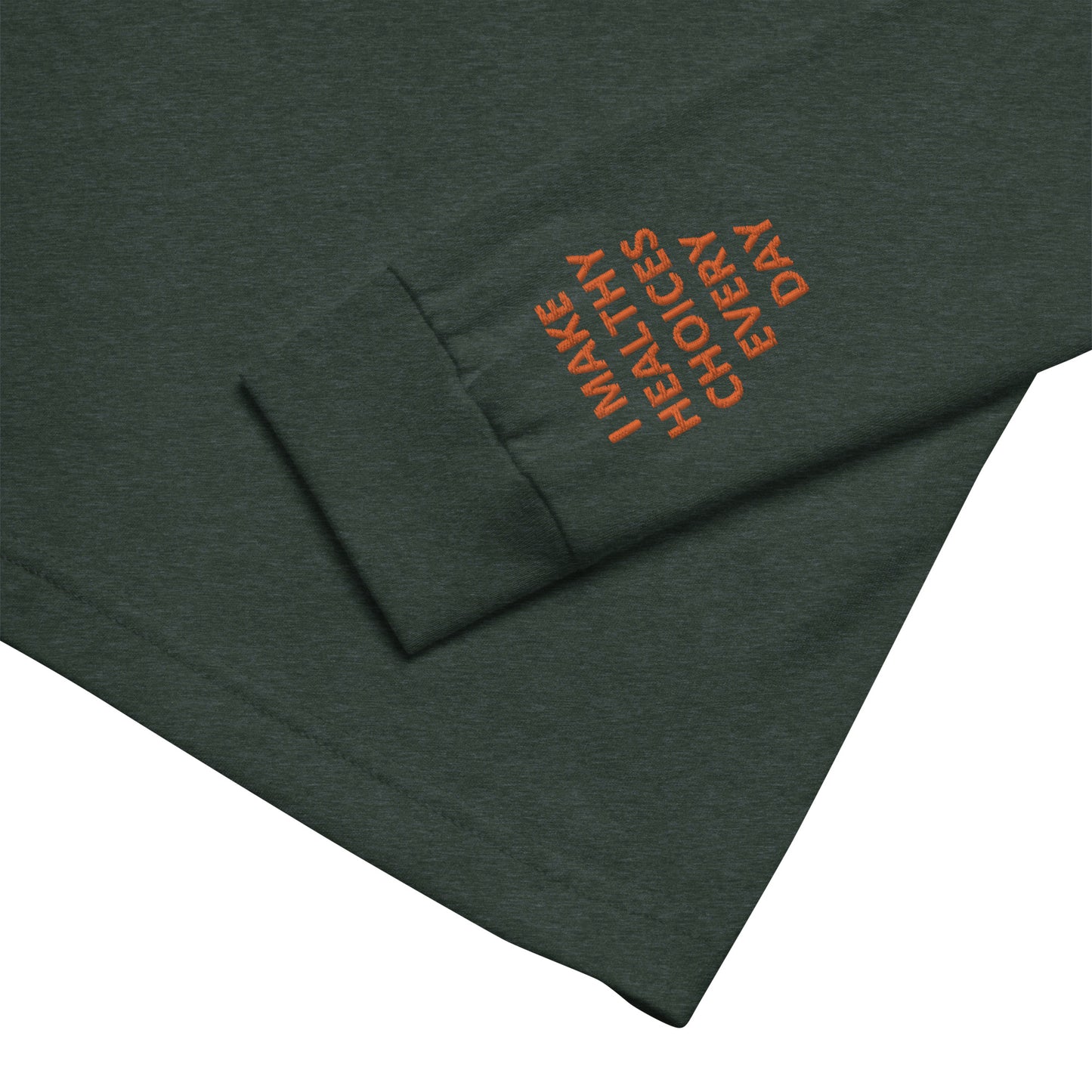Unisex Long Sleeve Tee - with affirmations on the wrists.