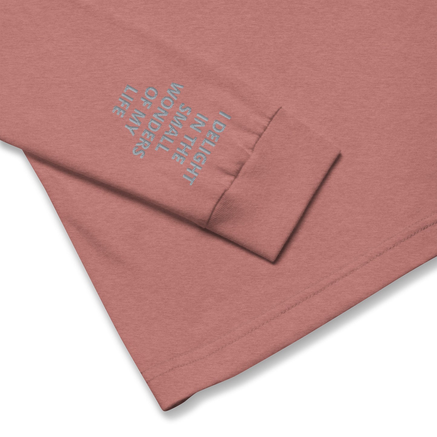 Unisex Long Sleeve Tee - with affirmations on the wrists.