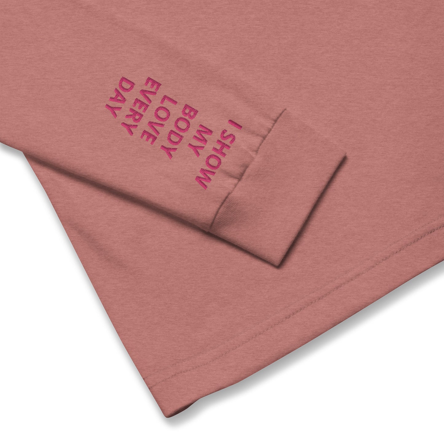 Unisex Long Sleeve Tee - with affirmations on the wrists.