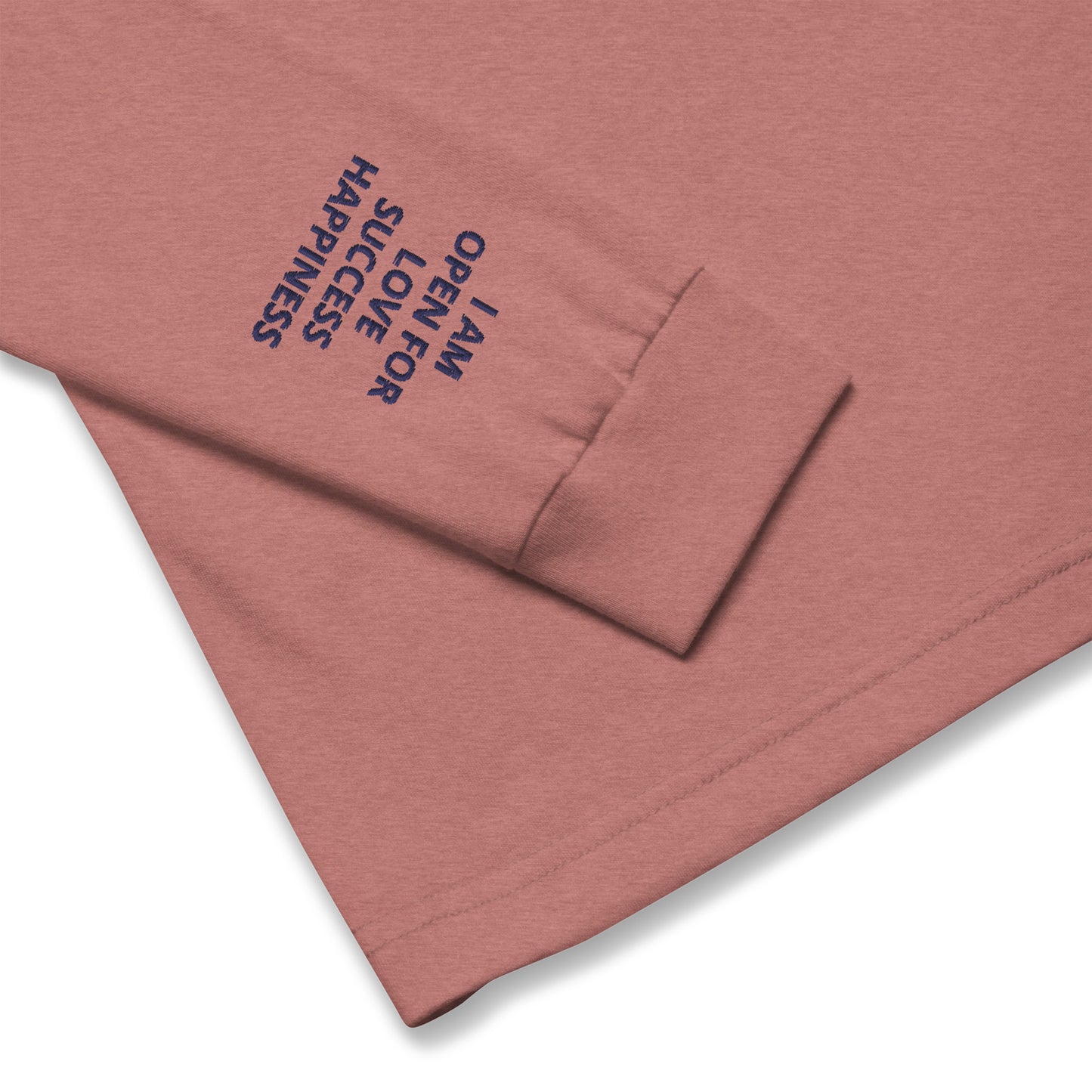 Unisex Long Sleeve Tee - with affirmations on the wrists.