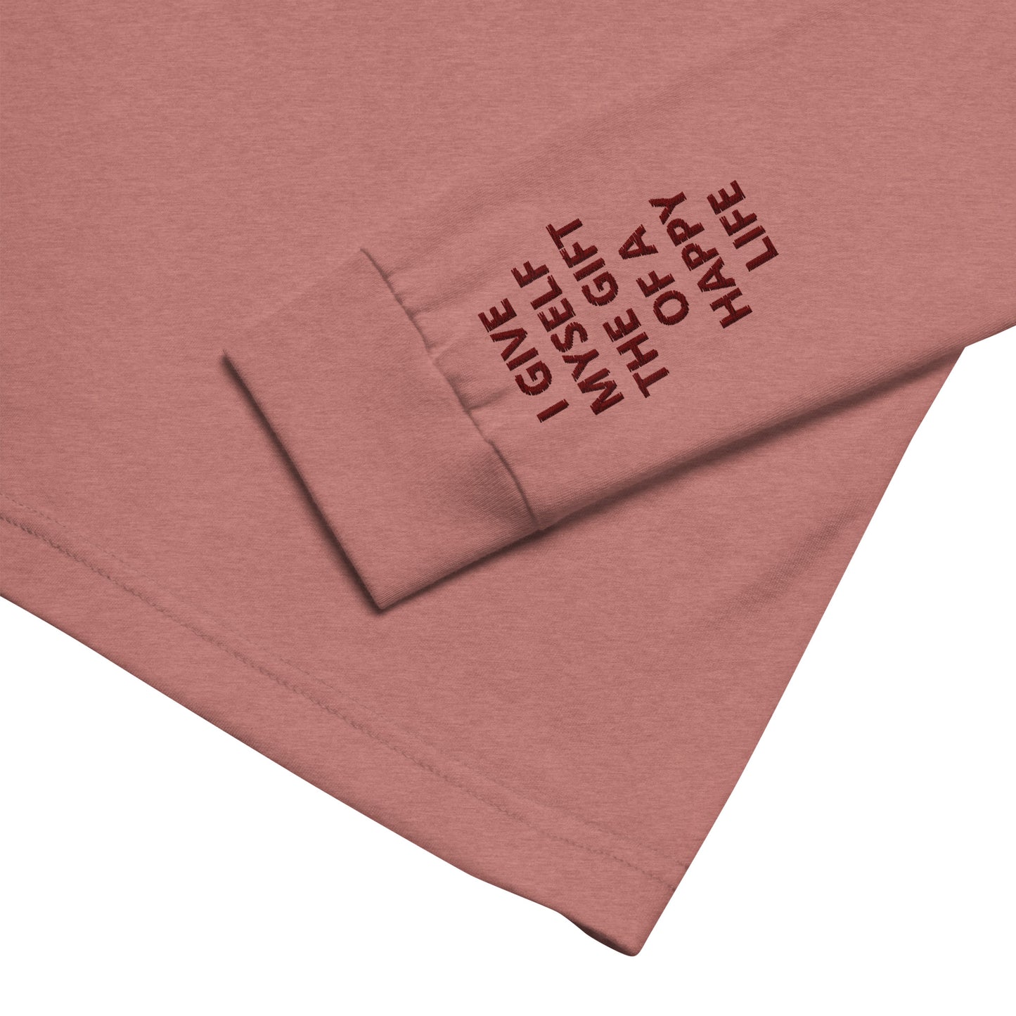 Unisex Long Sleeve Tee - with affirmations on the wrists.