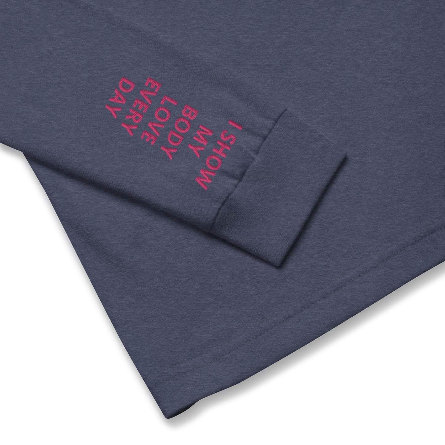 Unisex Long Sleeve Tee - with affirmations on the wrists.