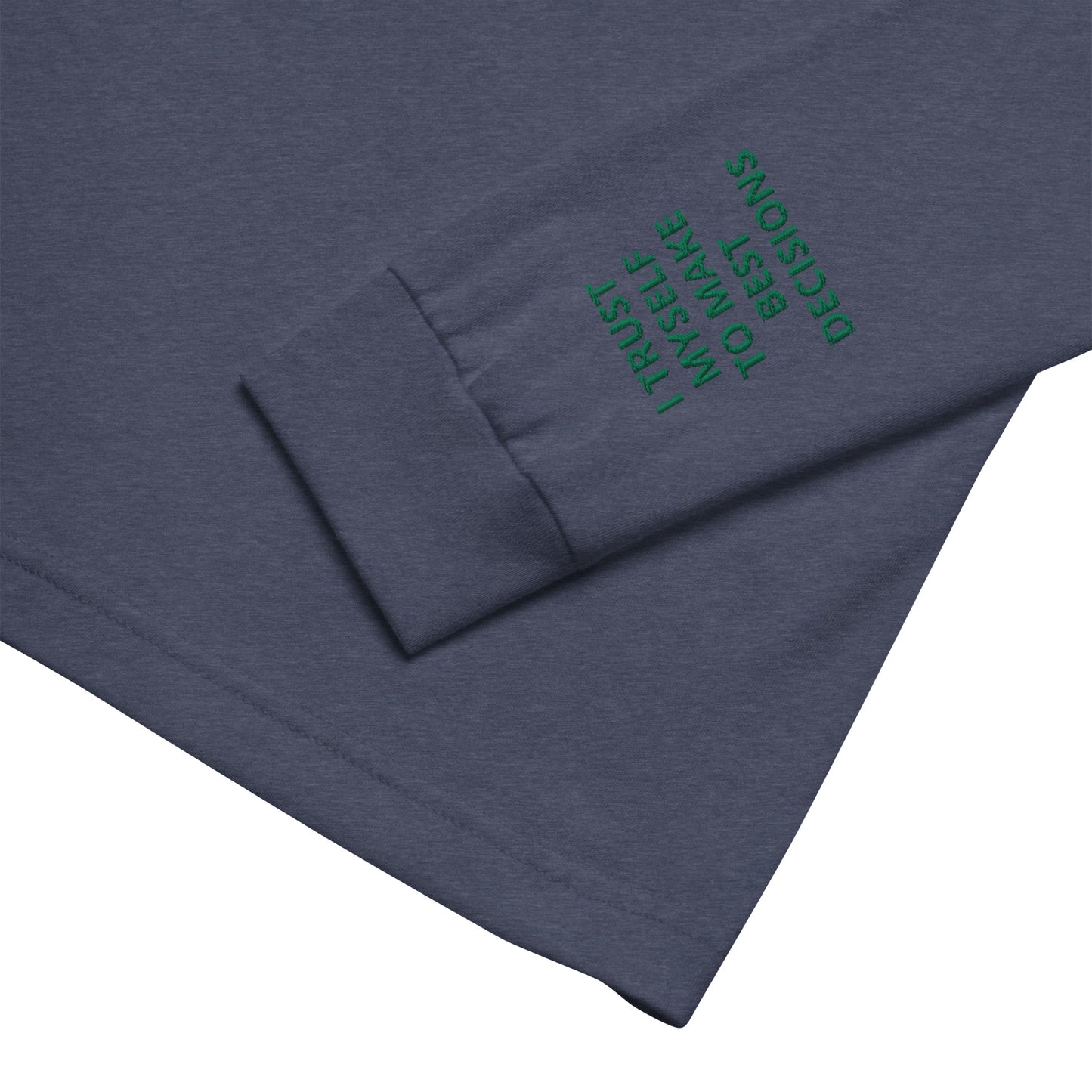 Unisex Long Sleeve Tee - with affirmations on the wrists.