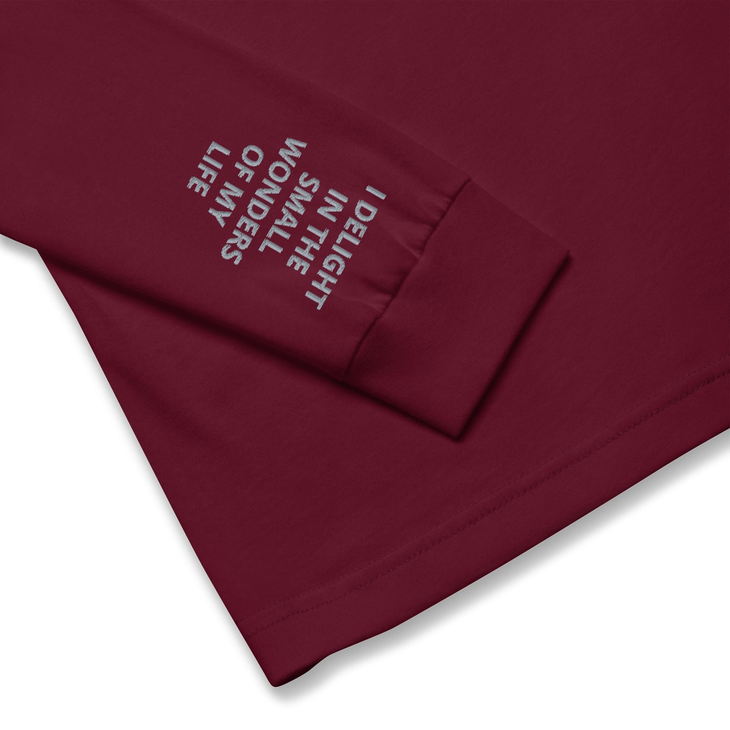 Unisex Long Sleeve Tee - with affirmations on the wrists.