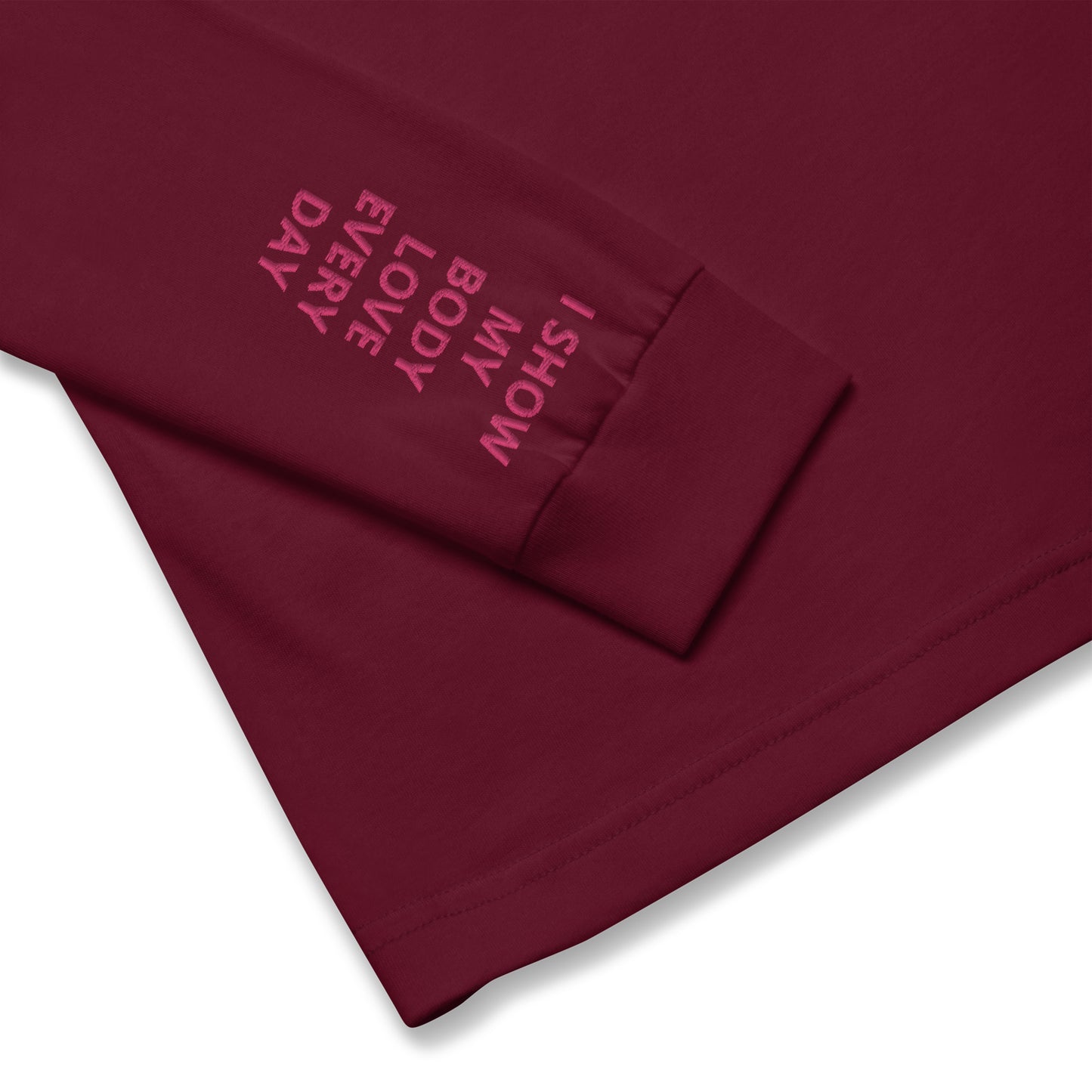 Unisex Long Sleeve Tee - with affirmations on the wrists.