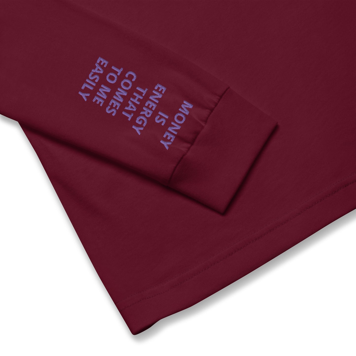 Unisex Long Sleeve Tee - with affirmations on the wrists.