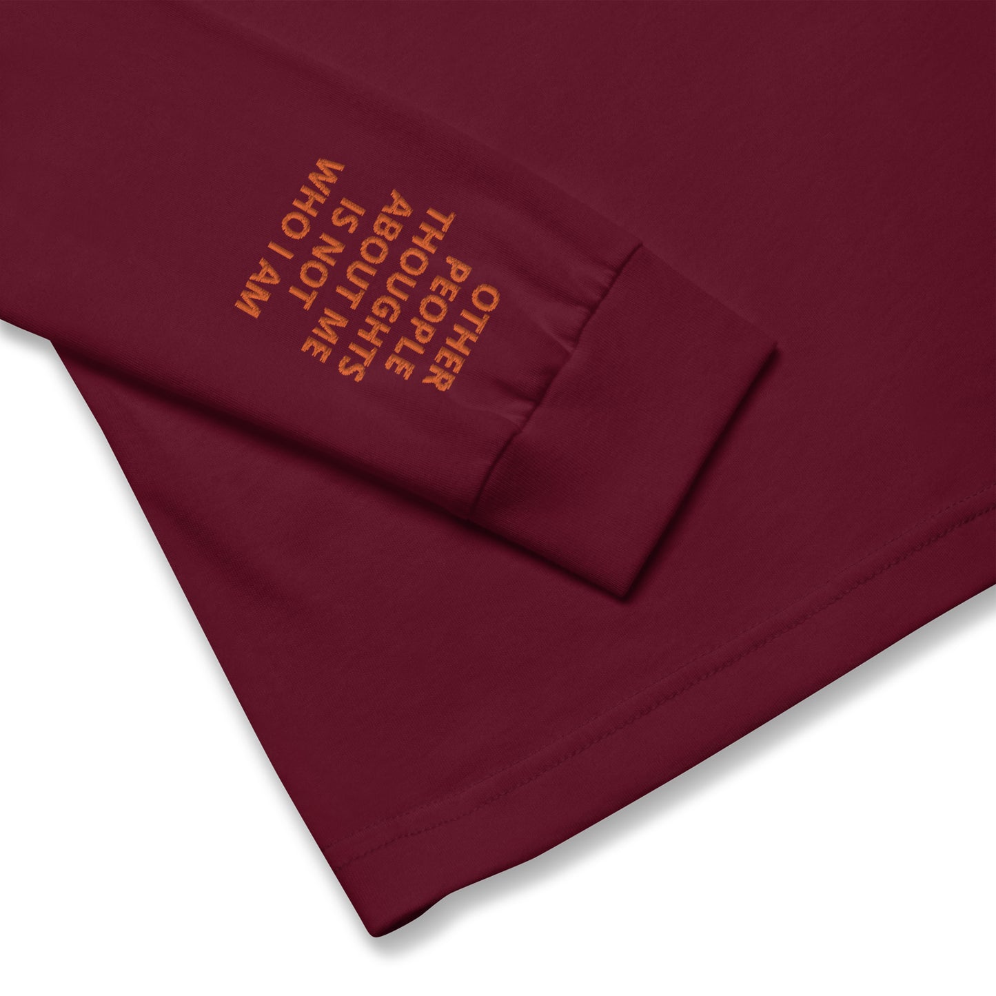 Unisex Long Sleeve Tee - with affirmations on the wrists.