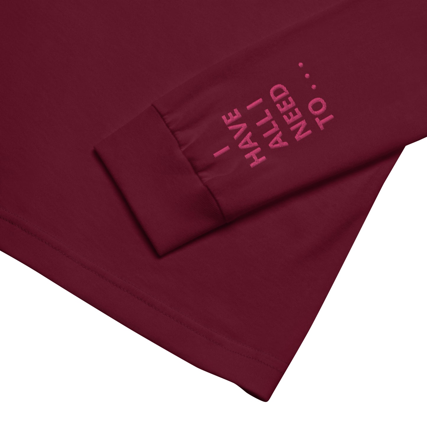 Unisex Long Sleeve Tee - with affirmations on the wrists.