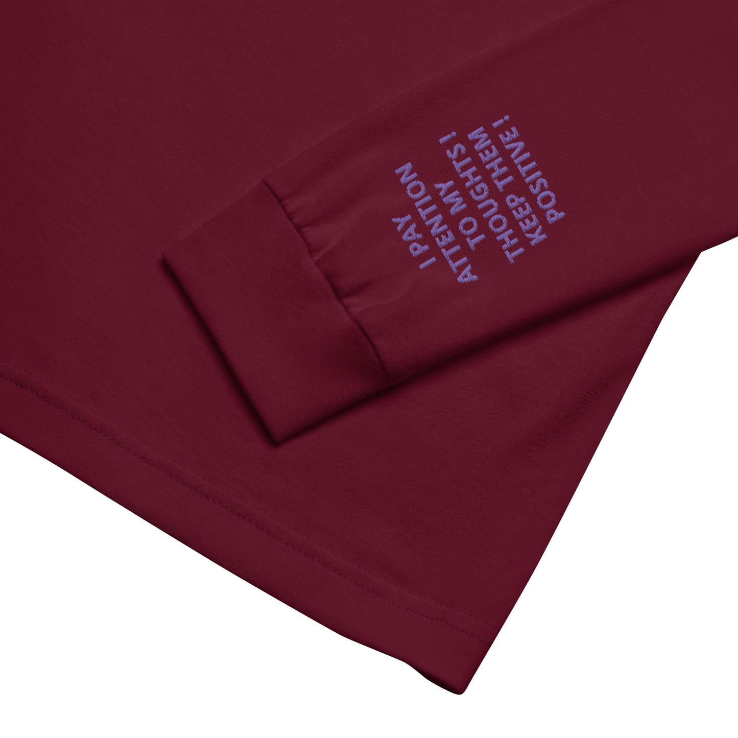Unisex Long Sleeve Tee - with affirmations on the wrists.