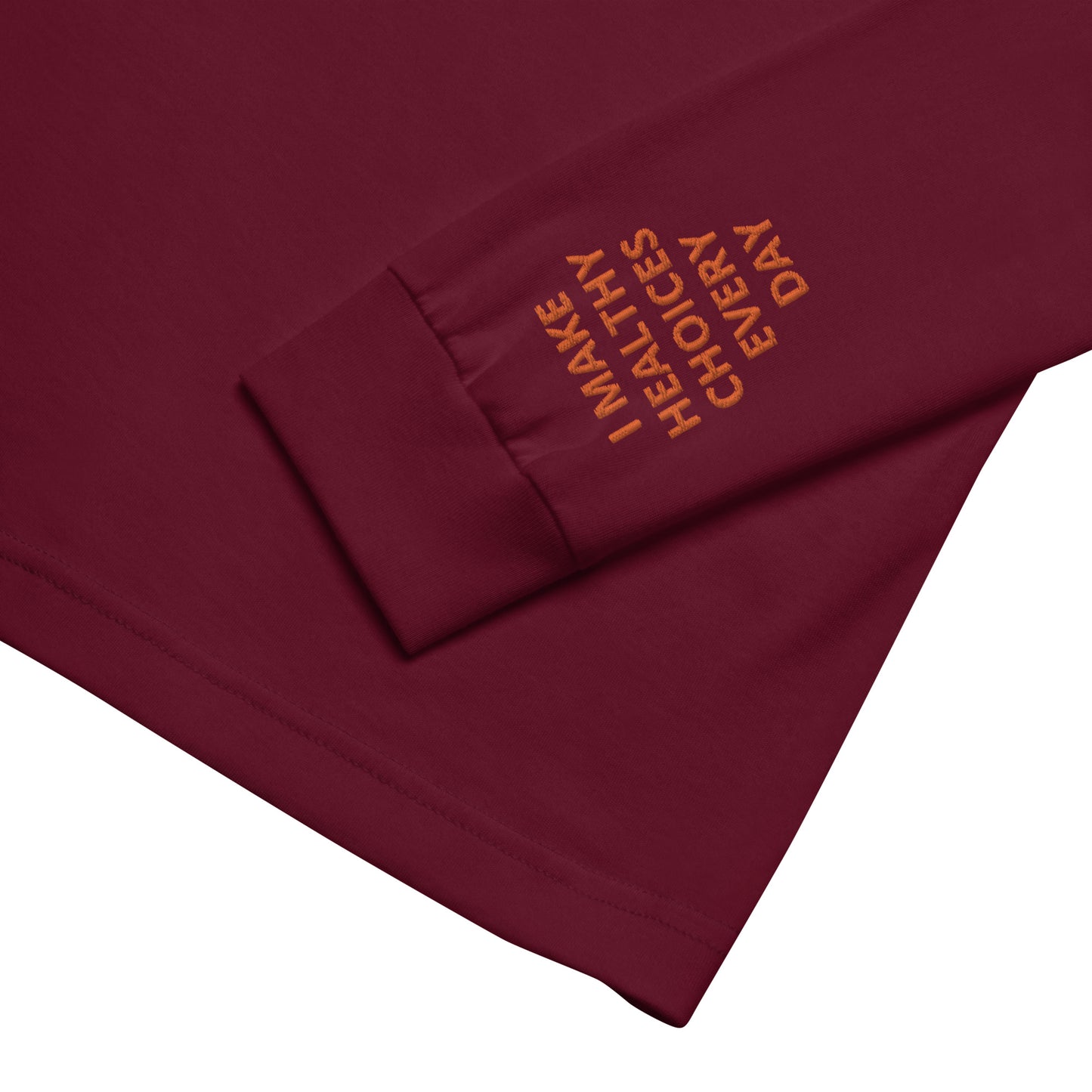 Unisex Long Sleeve Tee - with affirmations on the wrists.