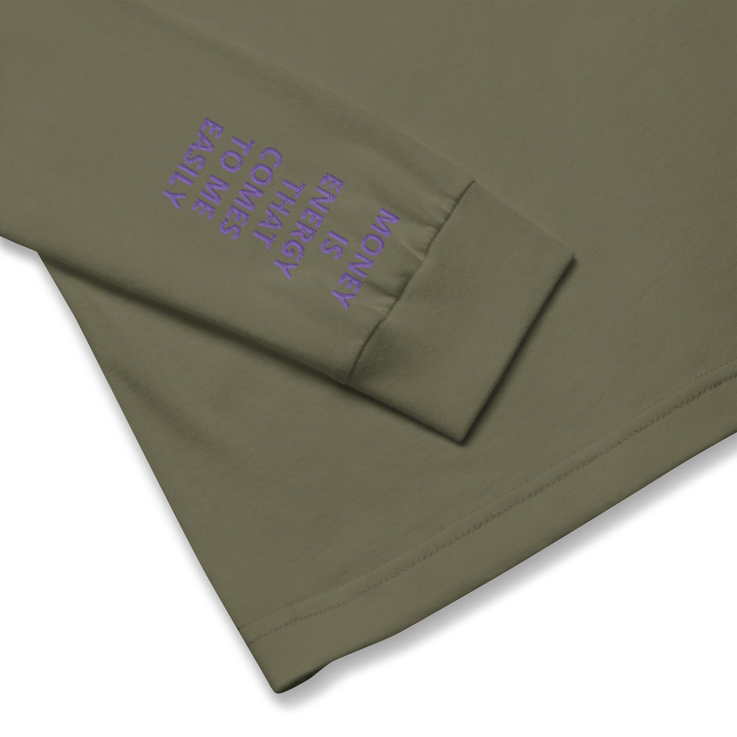 Unisex Long Sleeve Tee - with affirmations on the wrists.
