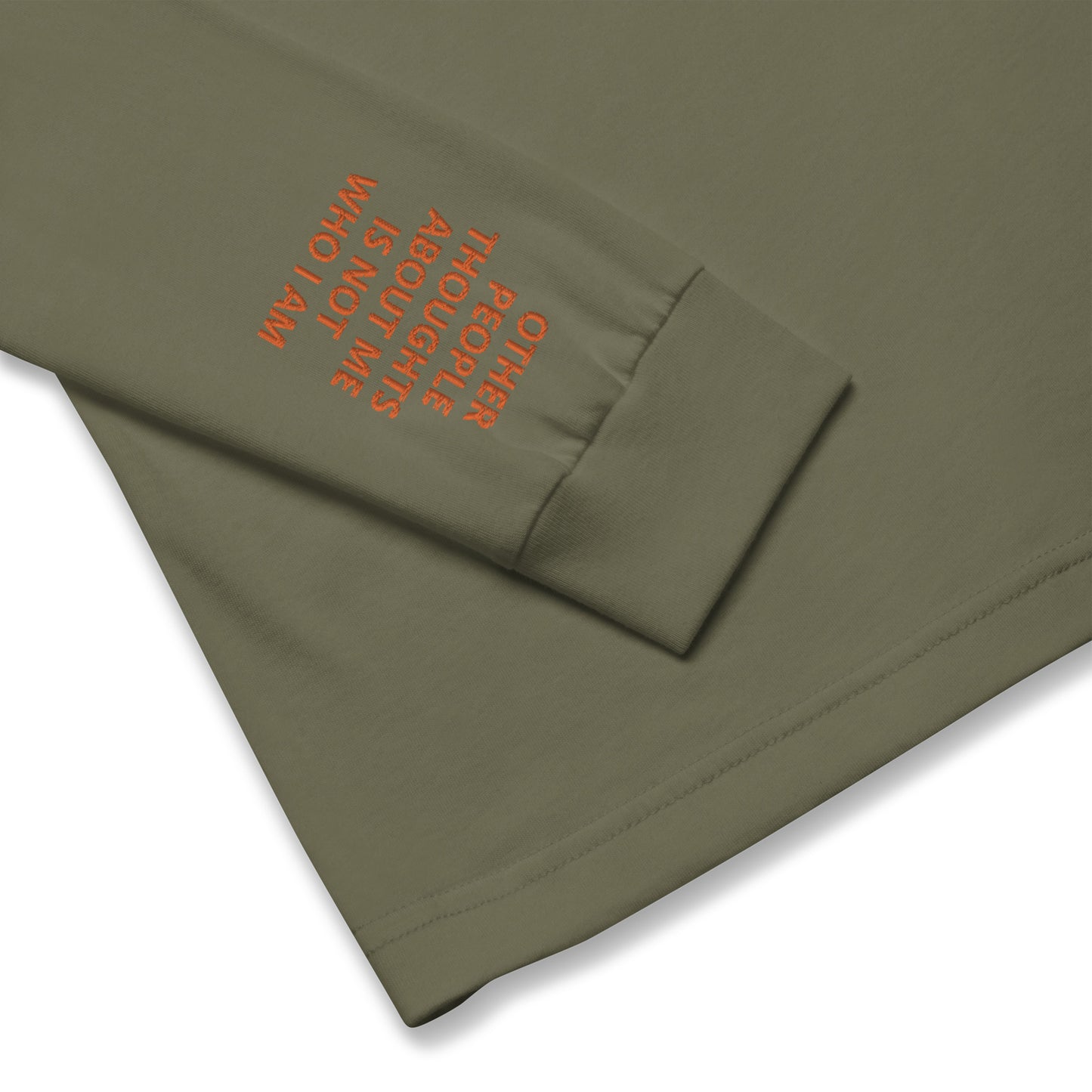 Unisex Long Sleeve Tee - with affirmations on the wrists.