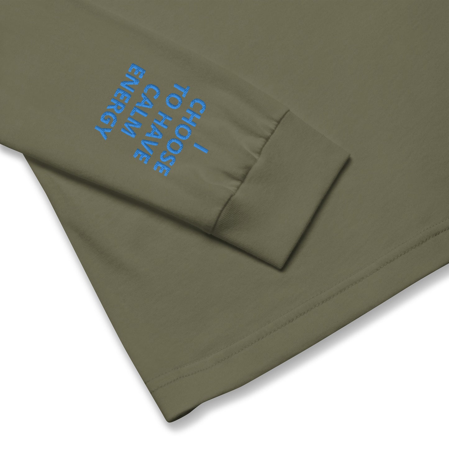 Unisex Long Sleeve Tee - with affirmations on the wrists.