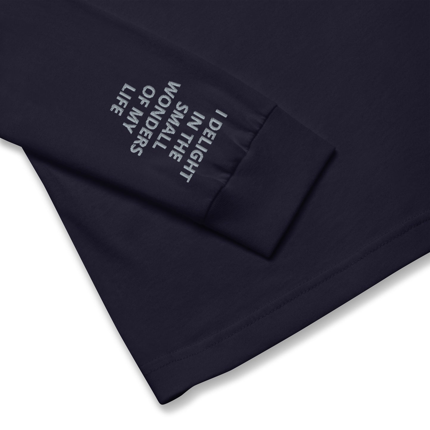 Unisex Long Sleeve Tee - with affirmations on the wrists.