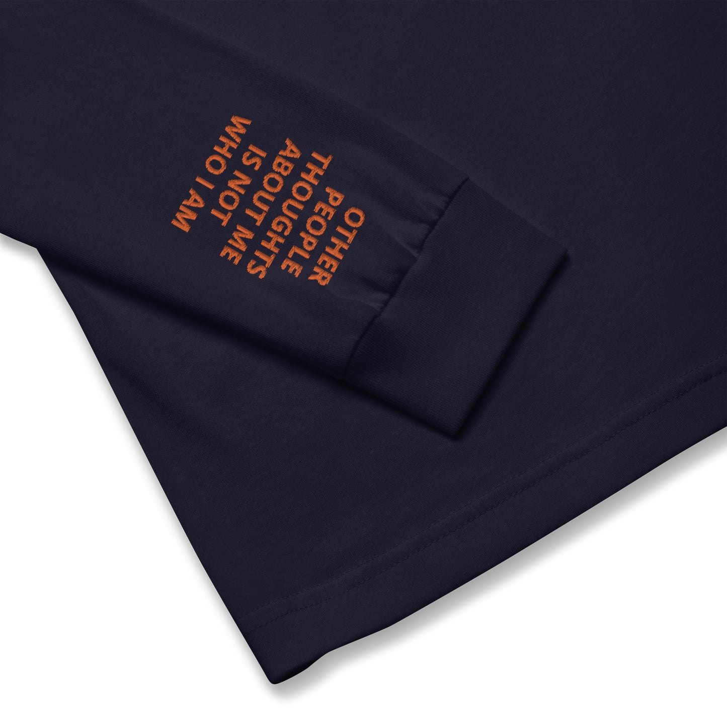 Unisex Long Sleeve Tee - with affirmations on the wrists.